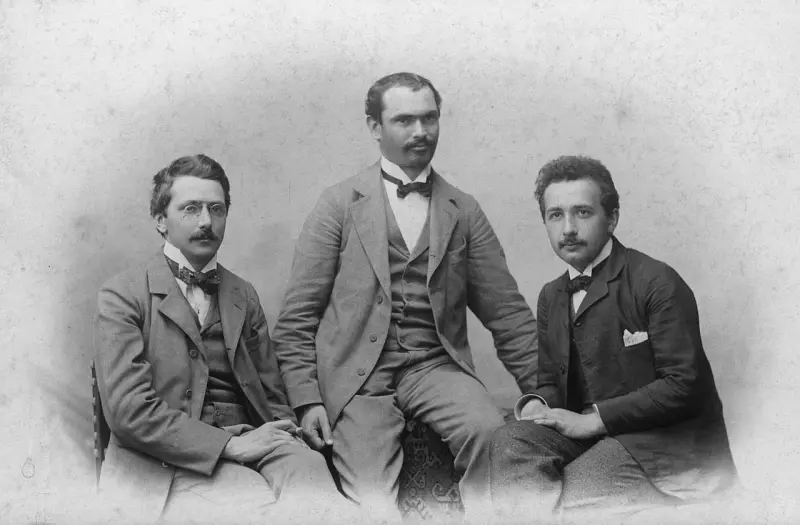 Albert Einstein with friends Conrad Habicht and Maurice Solovine