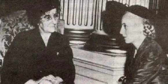 Golda Meir viajó a la Argentina para agradecer el apoyo de la Fundación Eva Perón a Israel.