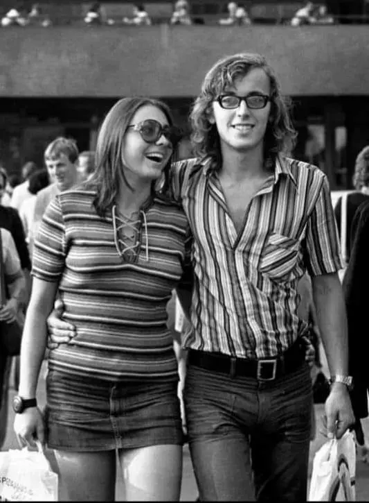 Stripes fashion in the 1970s