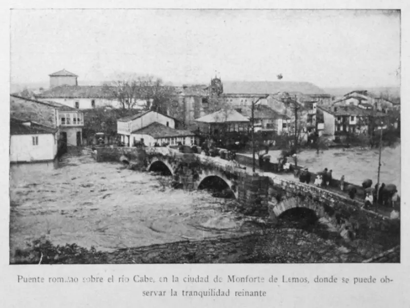 Puente romano sobre el río Cabe. 