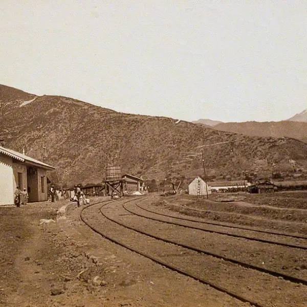 Vista de la estación de ferrocarril 