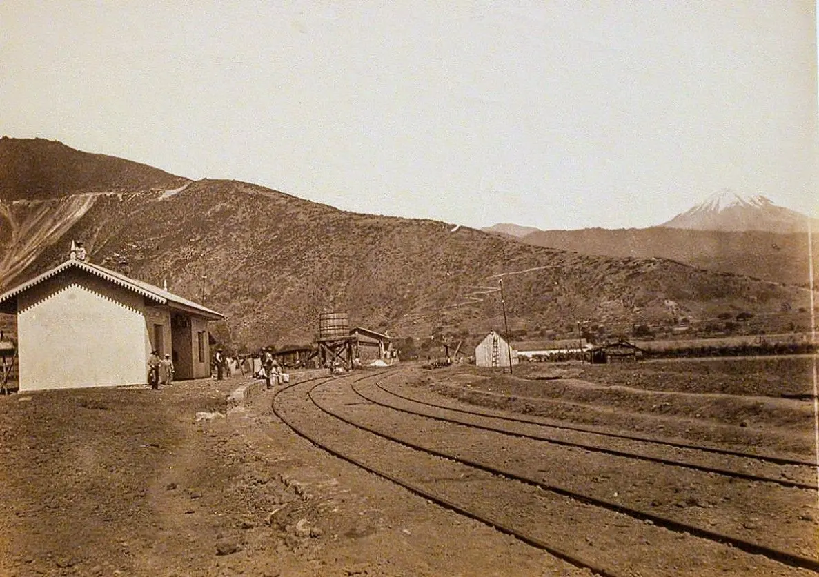 Vista de la estación de ferrocarril 
