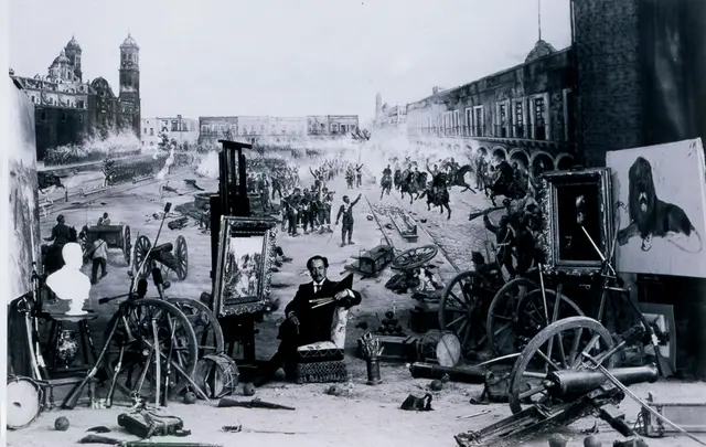 Francisco de Paula Mendoza en su estudio