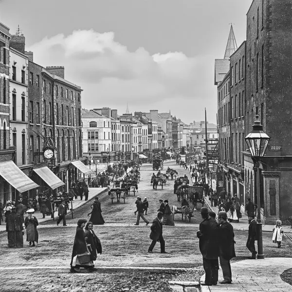 Looking down Bridge Street