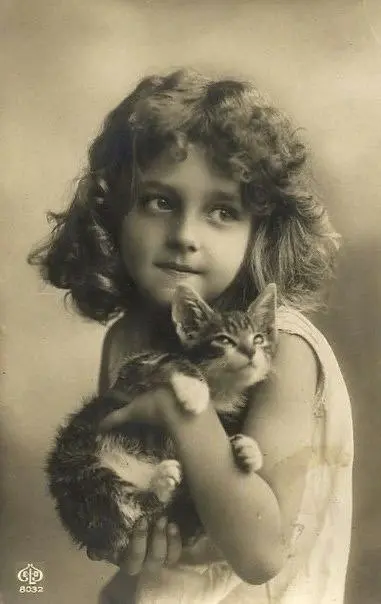 Girl with Kitten