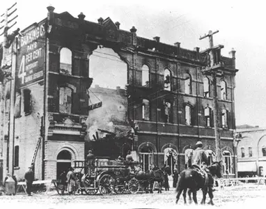 Thatcher Opera House FIRE