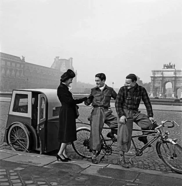 Paris Bike Taxi in the Forties