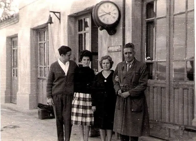 Estación del tren del pueblo viejo.