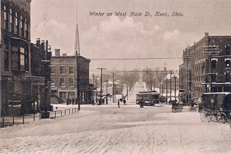 WINTER ON WEST MAINE ST.