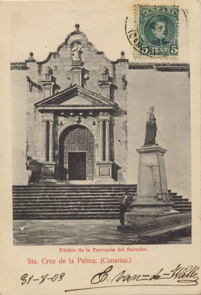 Postal firmada por Vandewalle - Plaza de España