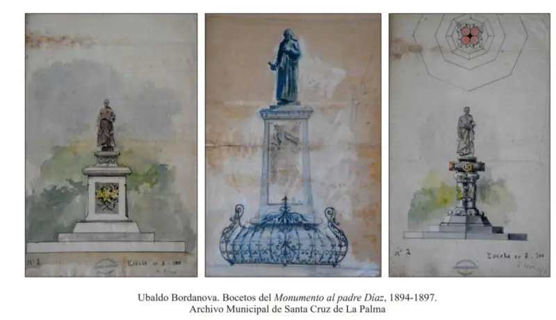 Bocetos Padre Díaz. 