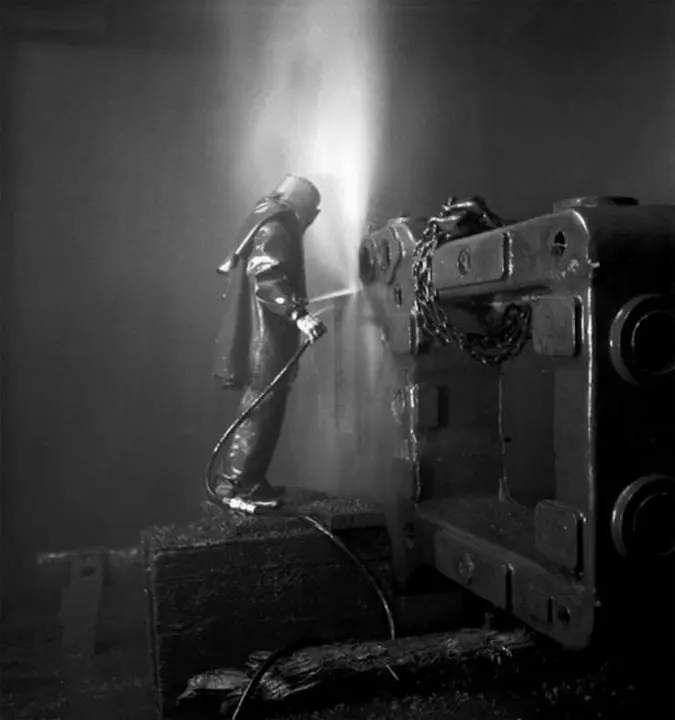 Worker at a Steel Mill