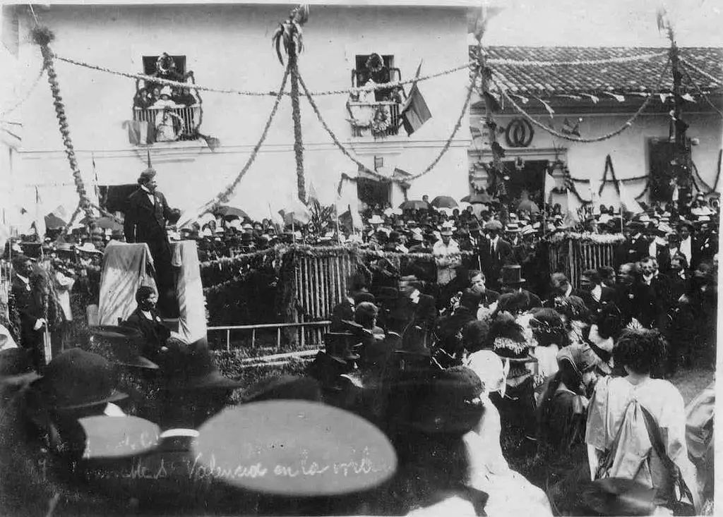 Discurso de Guillermo Valencia en la plazoleta de San Francisco