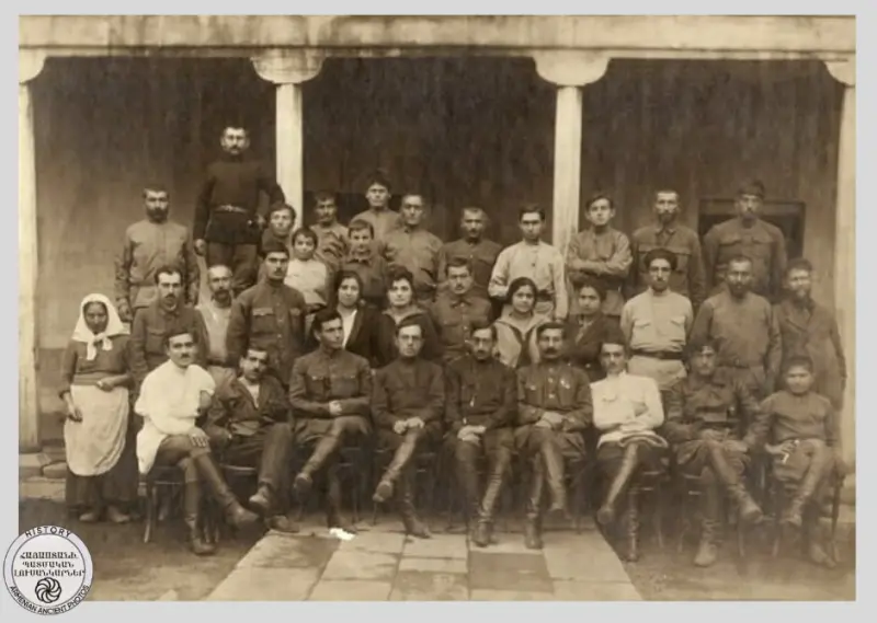 The first staff of the Soviet Armenian Militia
