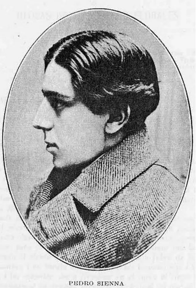Pedro Sienna, retrato de juventud 