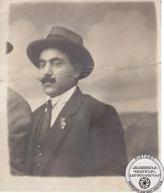 Soldier of the Armenian separate strike squad Simon Markosyan in civilian uniform