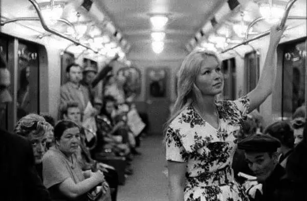 Woman in the Moscow Metro