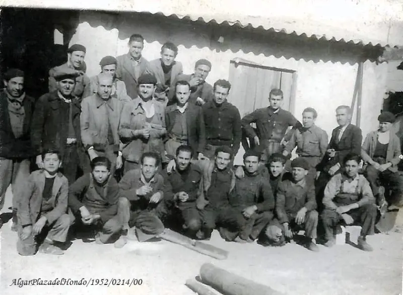 Grupo de obreros de la Mina Brunita