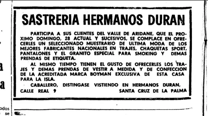 Sastrería Hermanos Durán