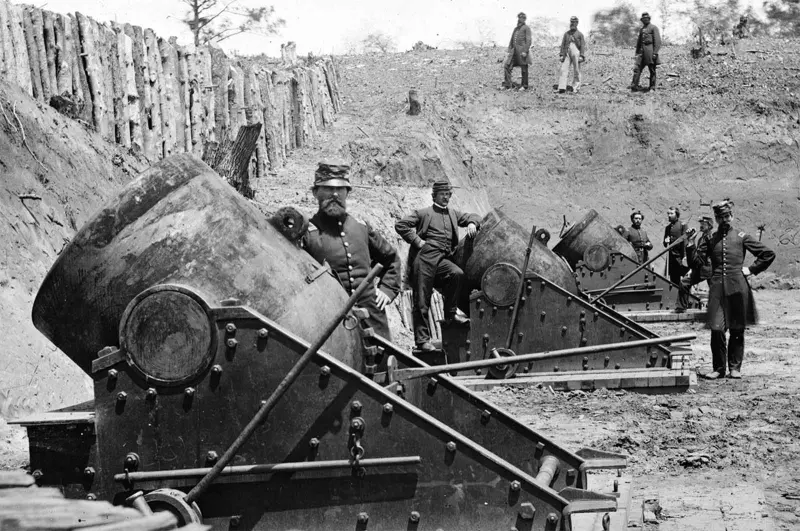 13-inch seacoast mortars of Federal Battery