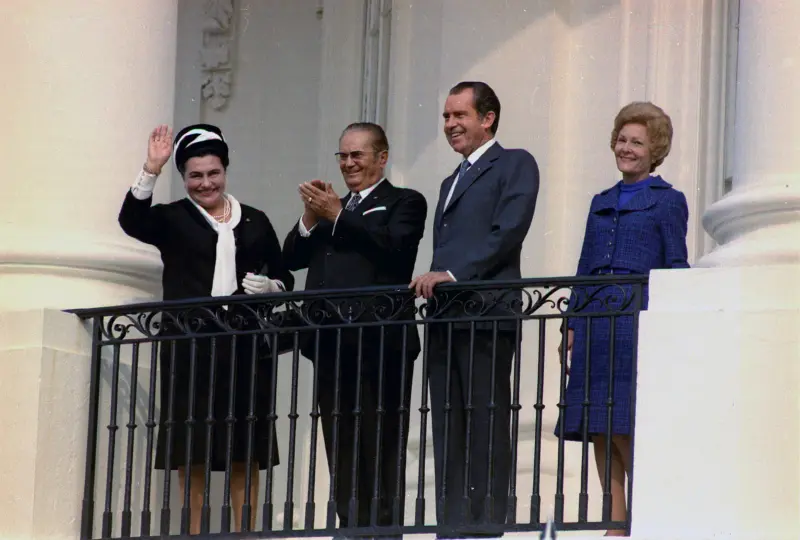  President Tito and Mrs. Broz, President and Mrs. Nixon 