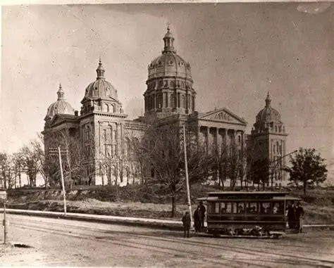 Iowa State Capitol Building with a total of 5 domes