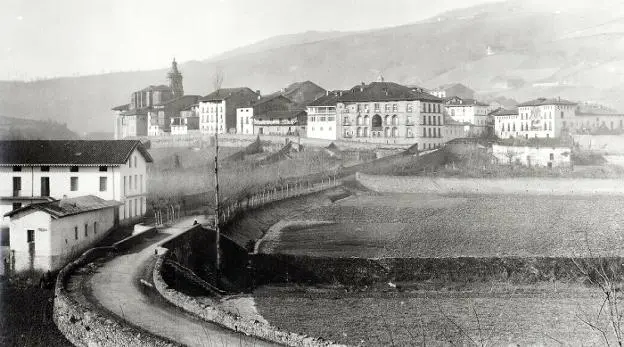 Ordizia, vista desde la actual sidrería Tximista
