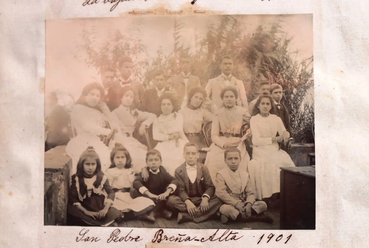 Grupo familiar en San Pedro