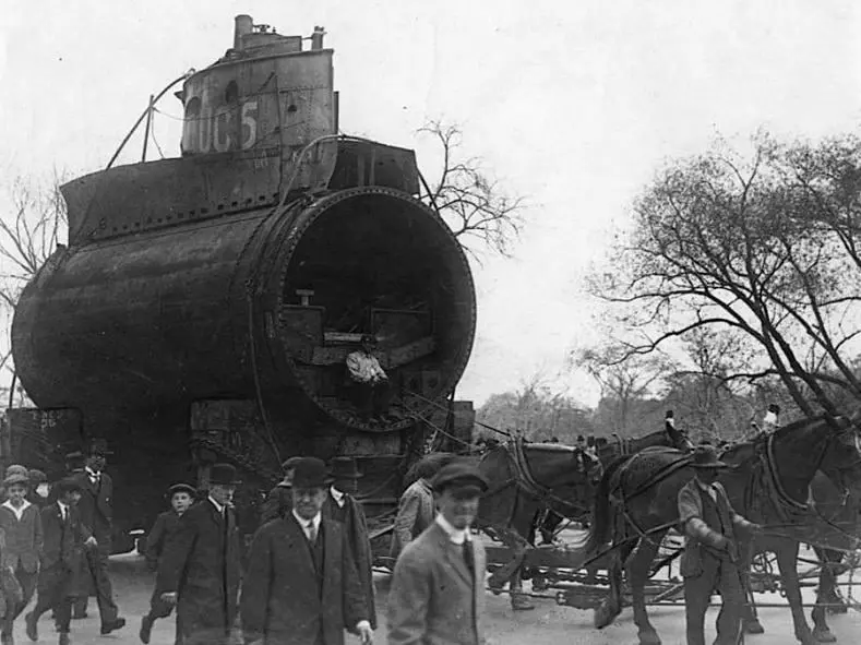 Captured German Submarine in New York