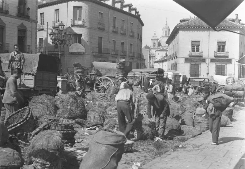 Actividad junto al Mercado de la Cebada,