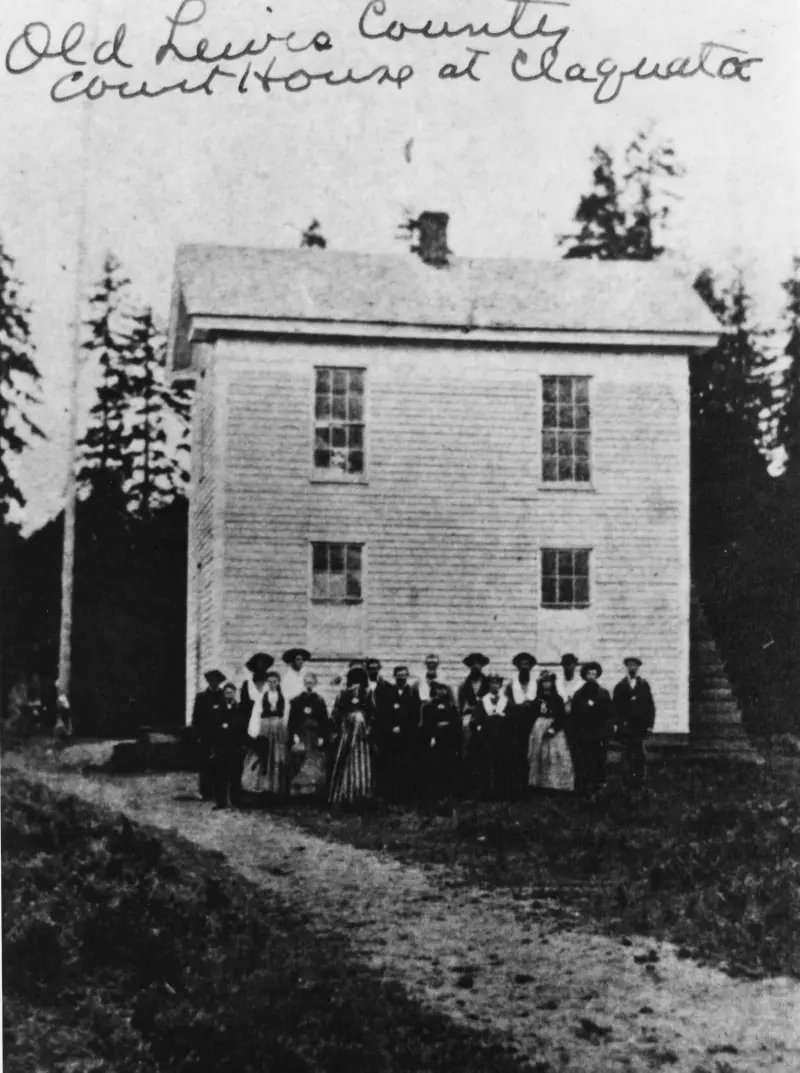 The old Lewis County Courthouse