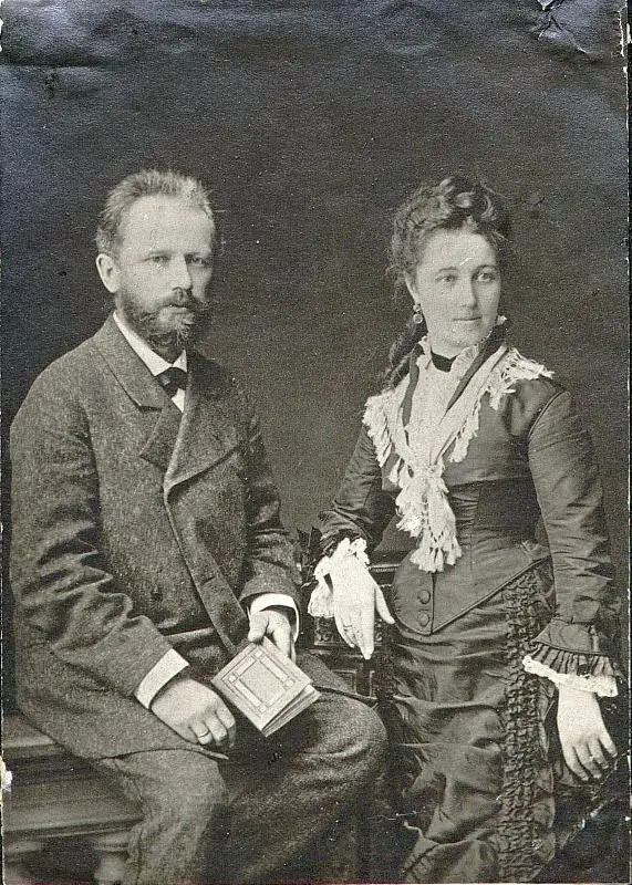 Tchaikovsky and Antonina on their honeymoon