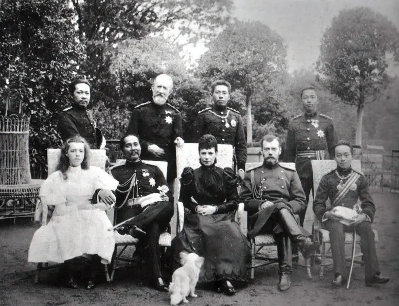King Chulalongkorn of Siam with Nicholas II