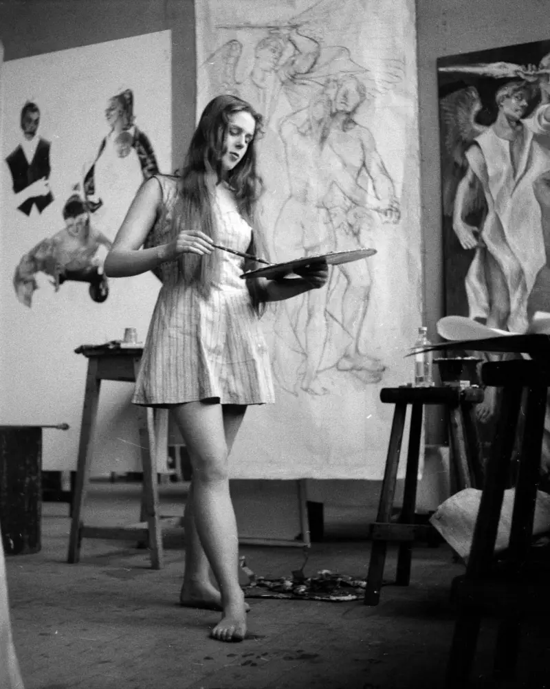 A student from Glasgow Art Schoo