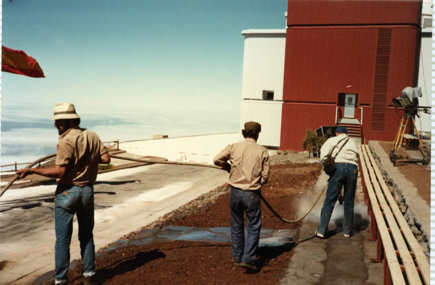 Preparativos inauguración Roque de Los Muchachos