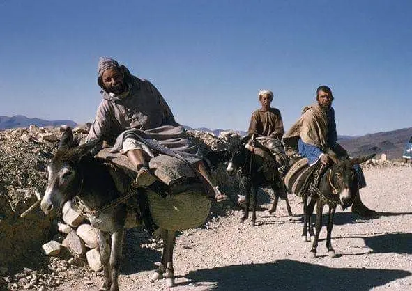 Road to weekly market , Jews & Muslims