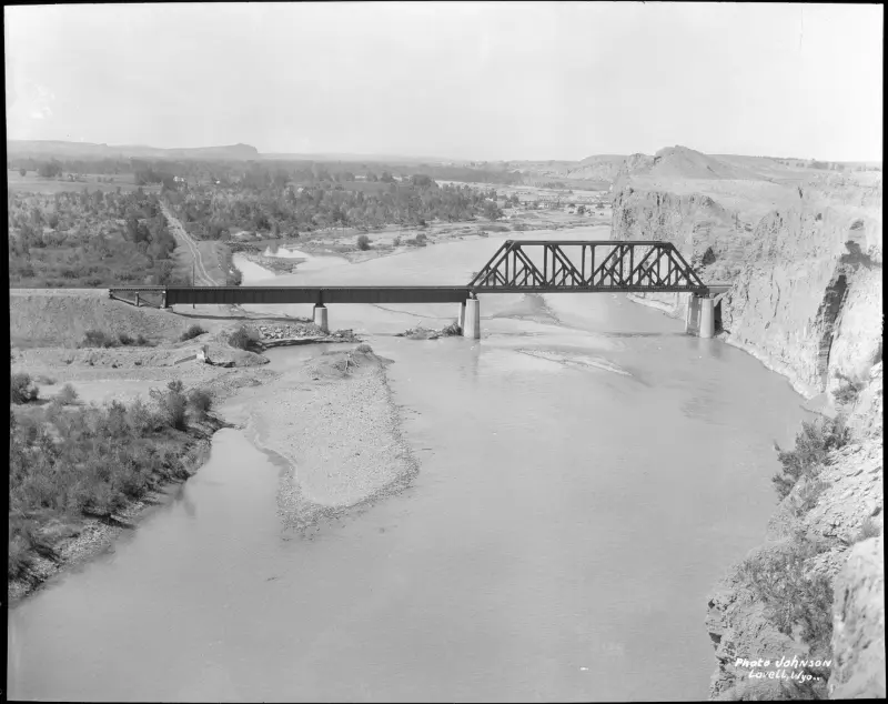 Railroad bridge over Big Horn River