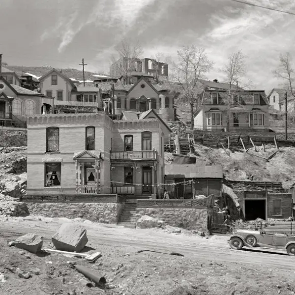 An old mining town. 