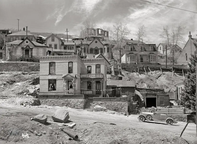 An old mining town. 
