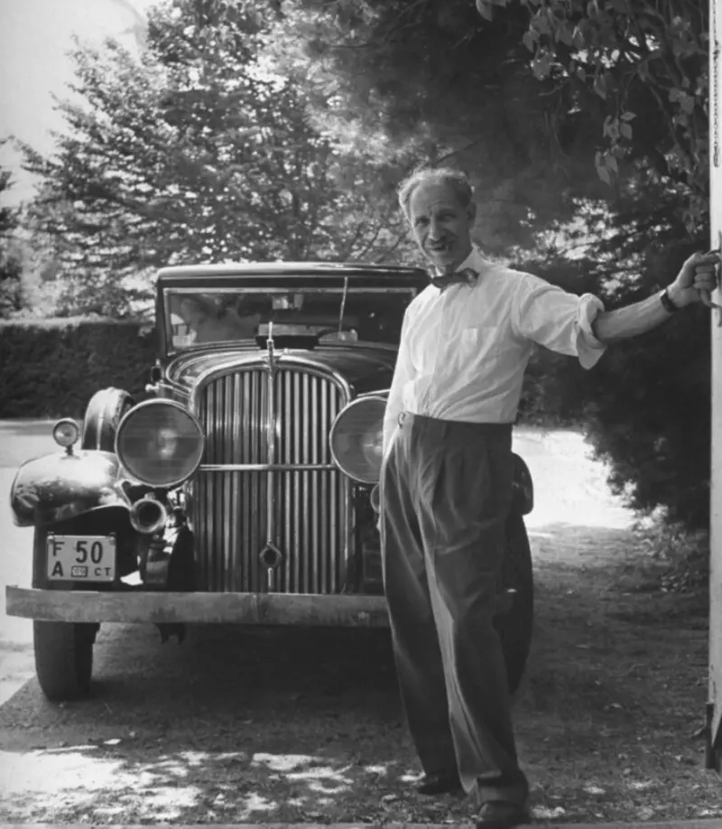 A man with his 17-year-old air-cooled Franklin