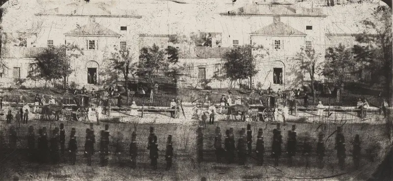 Lexington Light Infantry on parade in Cheapside