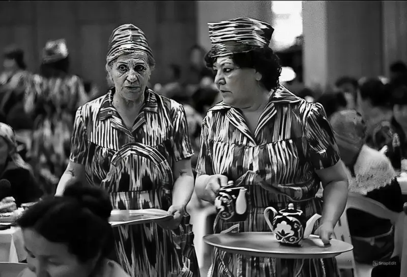 Waiters in a Soviet Cafe