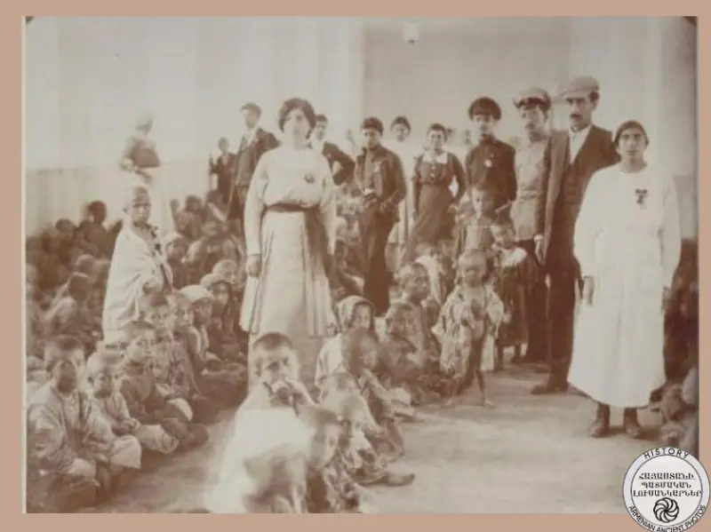 Pupils of the orphanage