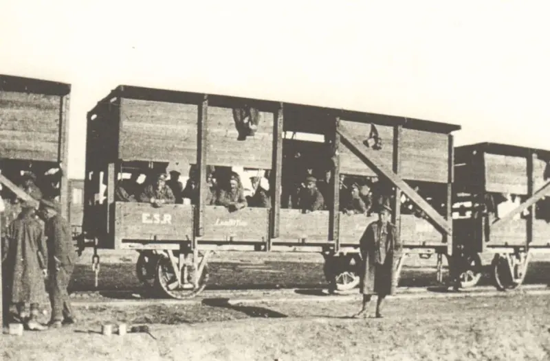 British troop train