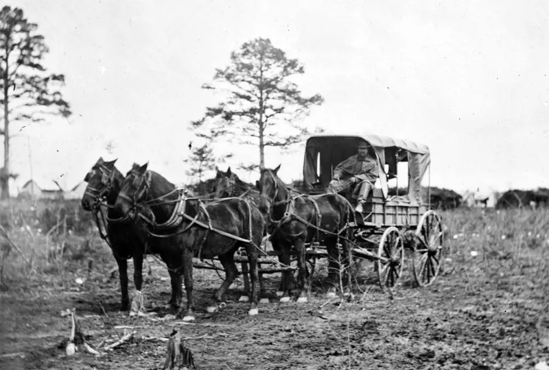 Mail wagon for headquarters, Army of the Potomac,