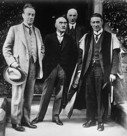 Kipling (second from left) as rector of the University of St Andrews