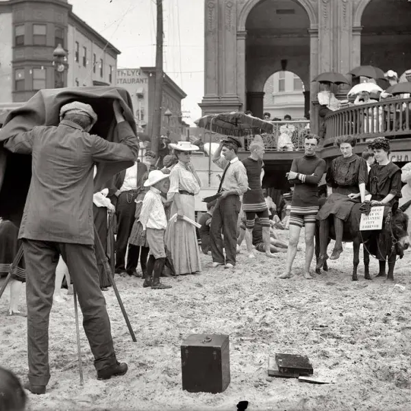 Photo session on the beach