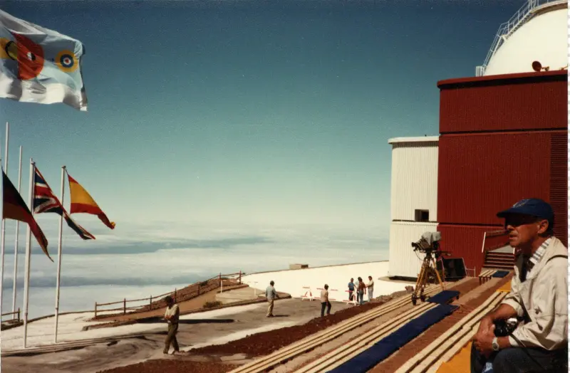 Preparativos inauguración Roque de Los Muchachos