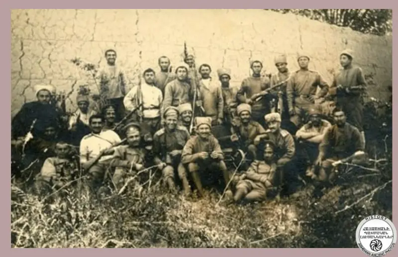 Group of volunteers participating in the Battle of Sardarapat