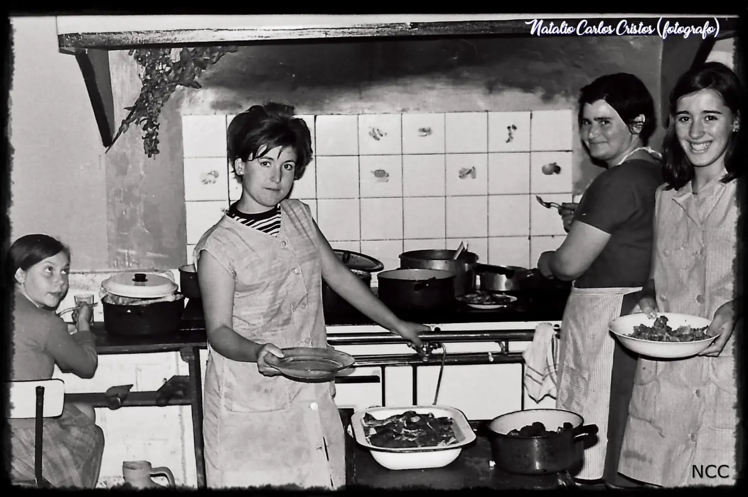 Trabajadoras del restaurante El Volante.